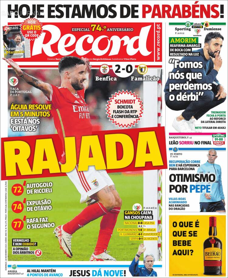 Portada de Record (Portugal)