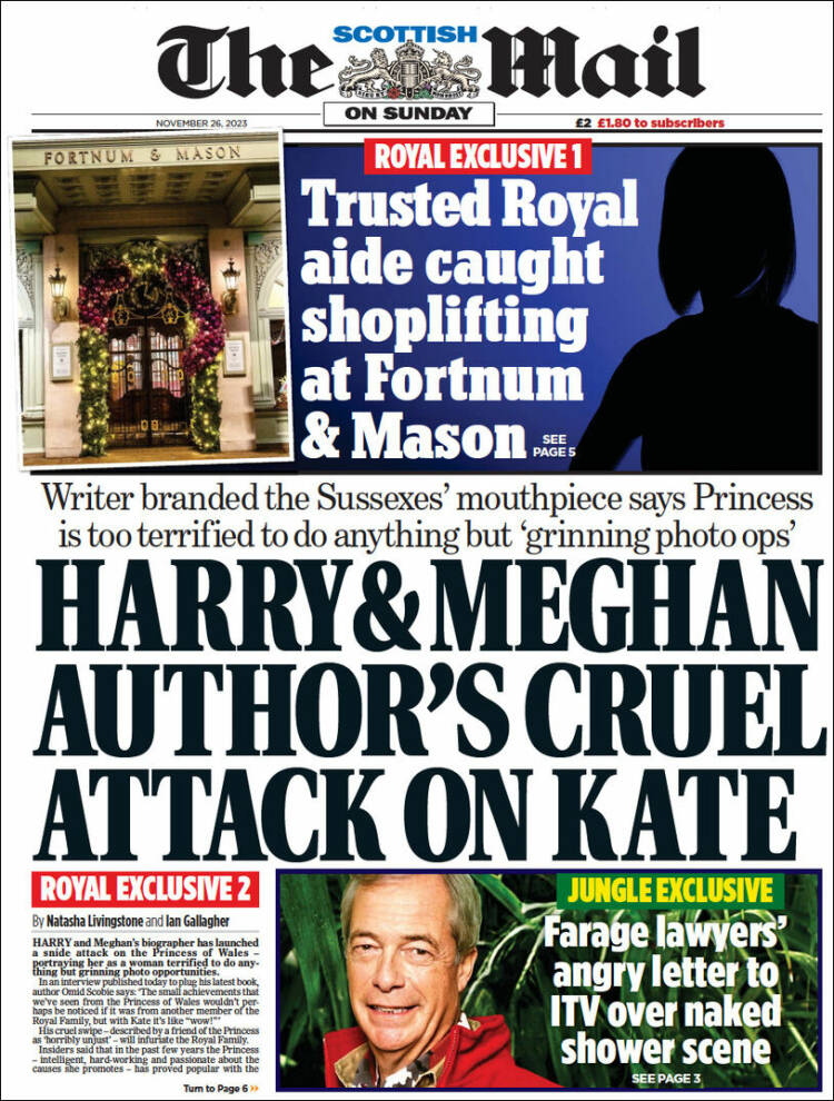 Portada de Scottish Daily Mail (Reino Unido)