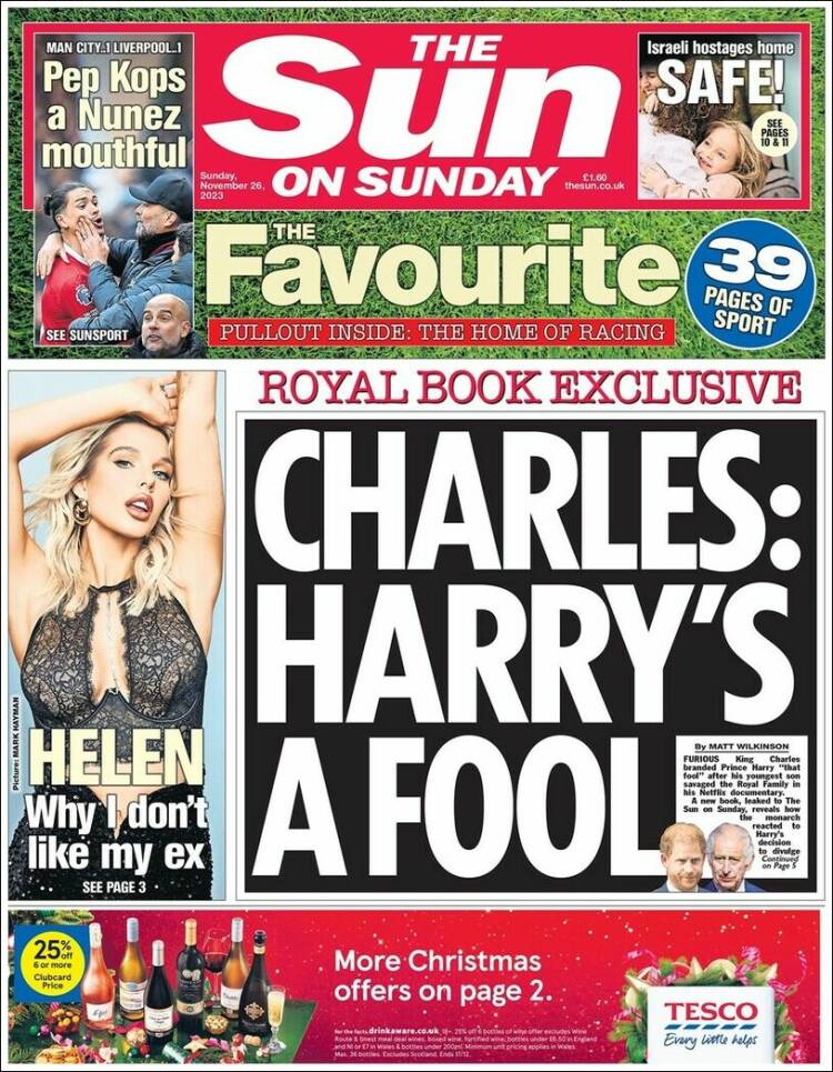 Portada de The Sun (Reino Unido)