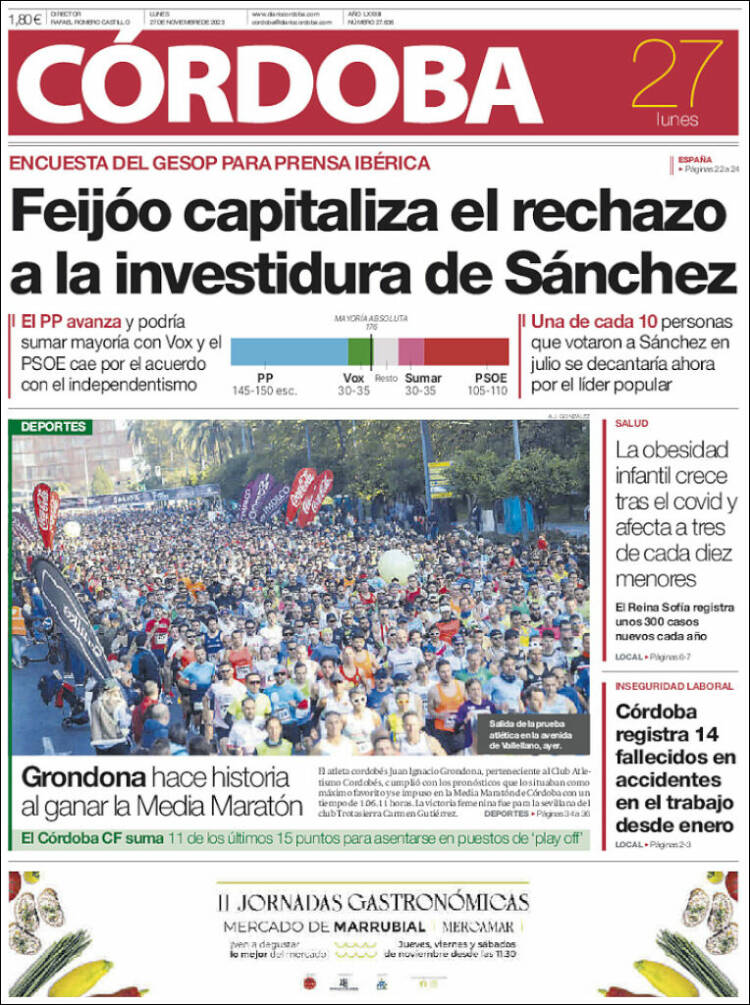 Portada de Diario de Córdoba (España)