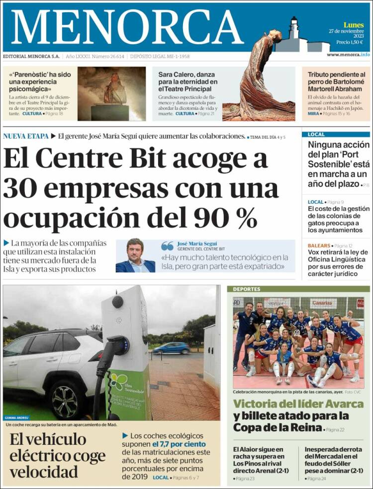 Portada de Menorca - Diario Insular (España)