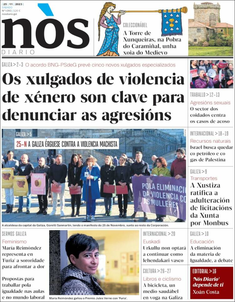 Portada de Nòs Diario (España)