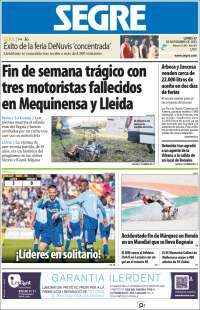 Portada de Segre  (España)
