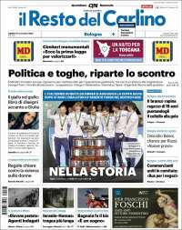 Portada de Il Resto del Carlino (Italie)