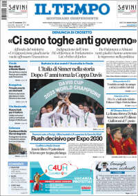 Portada de Il Tempo (Italie)