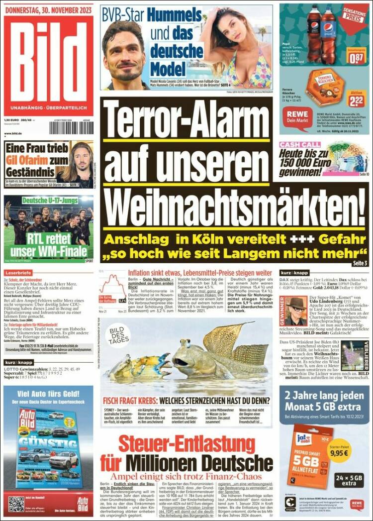 Portada de Bild (Alemania)