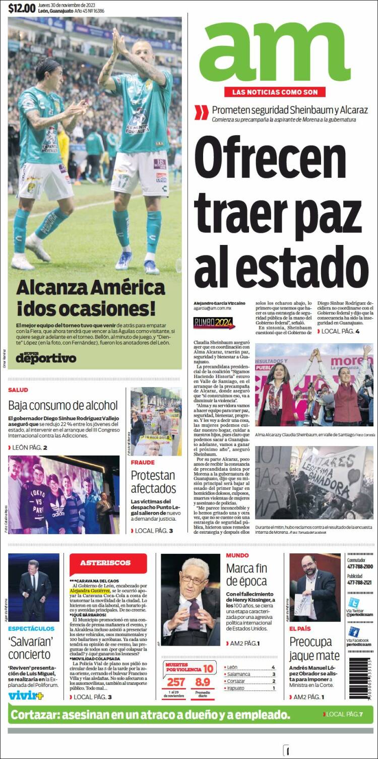 Portada de Al Día A.M. (México)