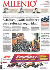 Portada de Milenio - Jalisco (México)