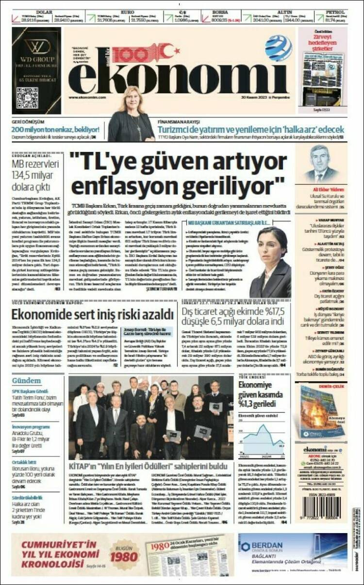 Portada de Dünya (Turqu&iacute;a)