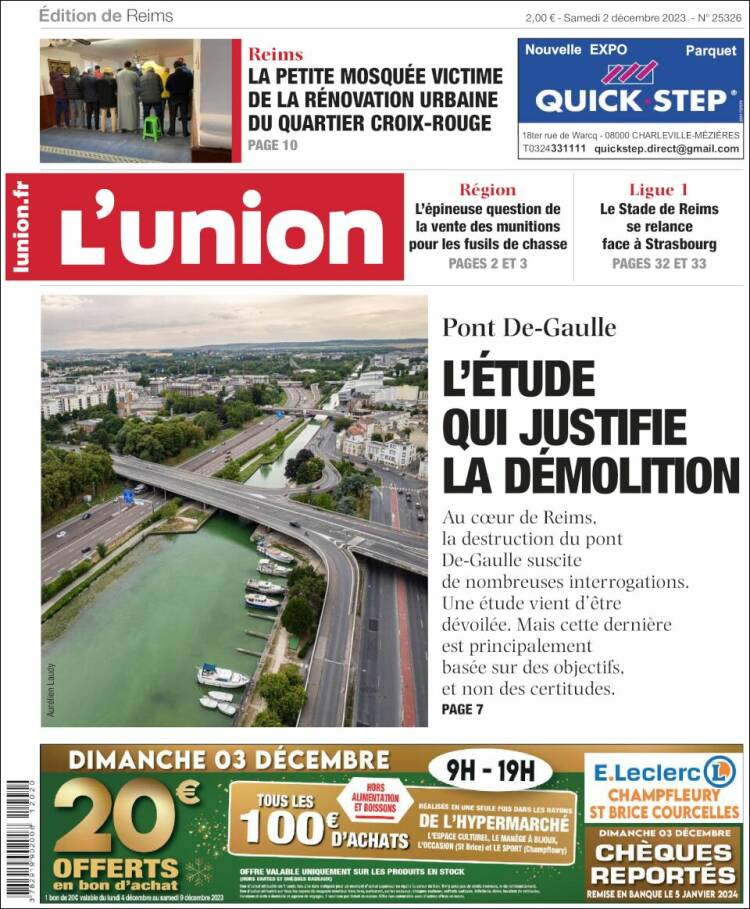 Portada de L'Union (Francia)