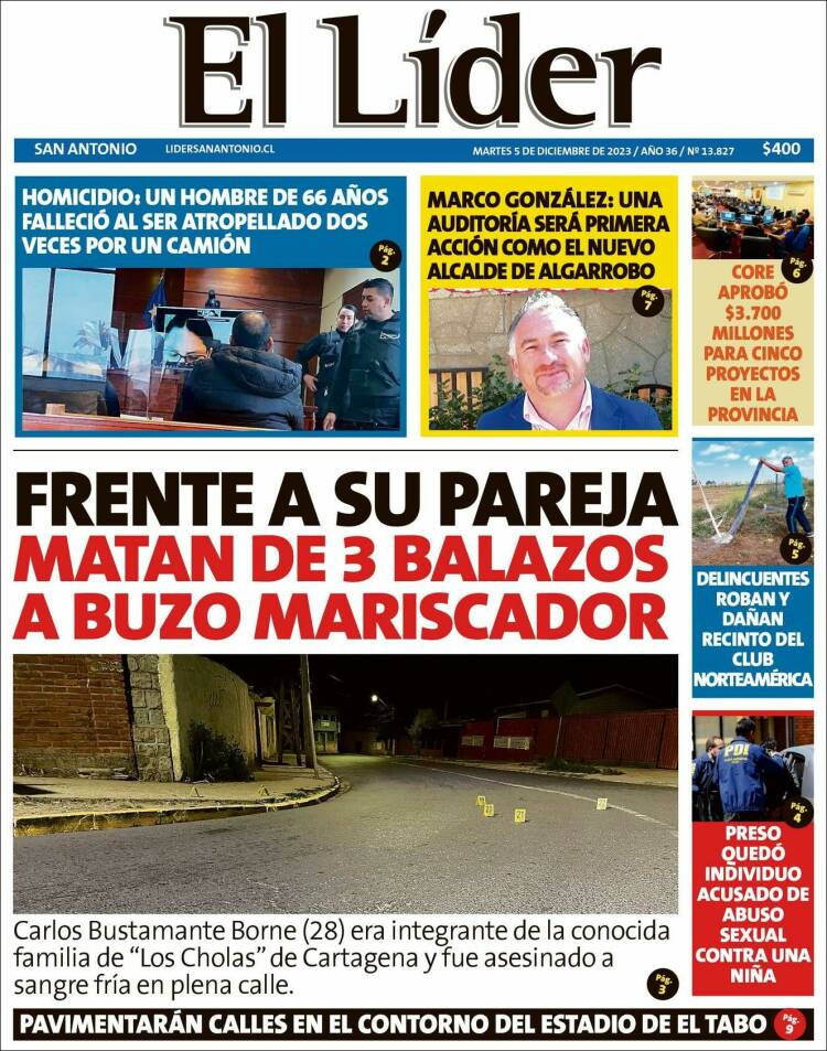 Portada de Lider de San Antonio (Chile)