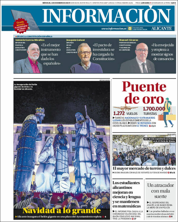 Portada de Diario Información (España)