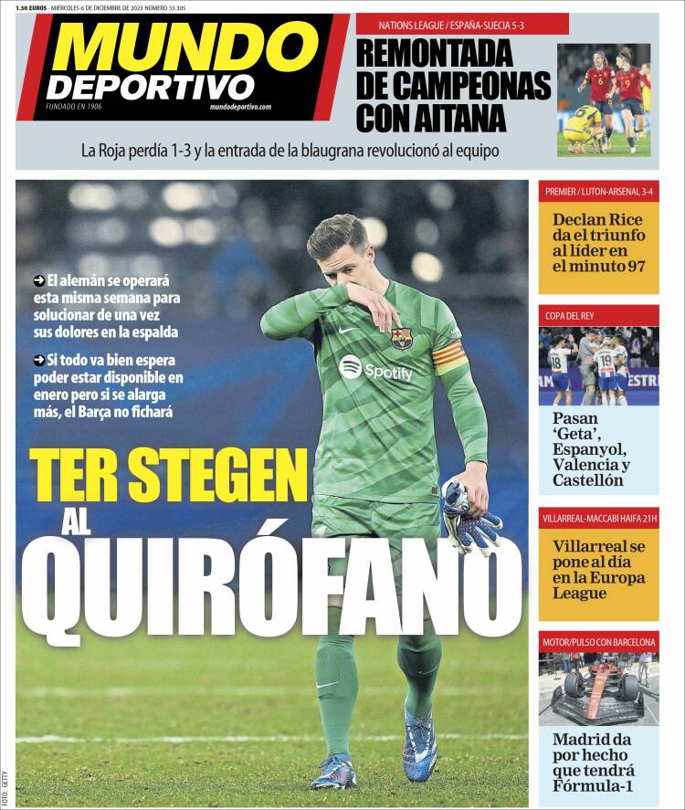 Portada de El Mundo Deportivo (España)