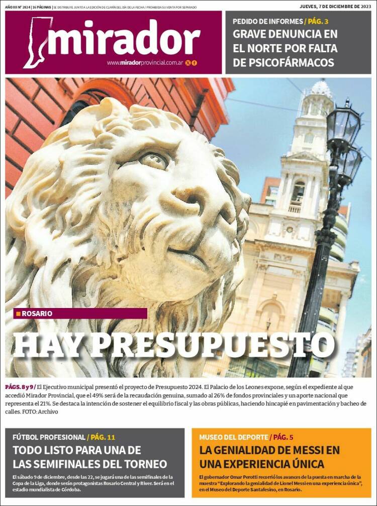 Portada de Mirador Provincial (Argentina)