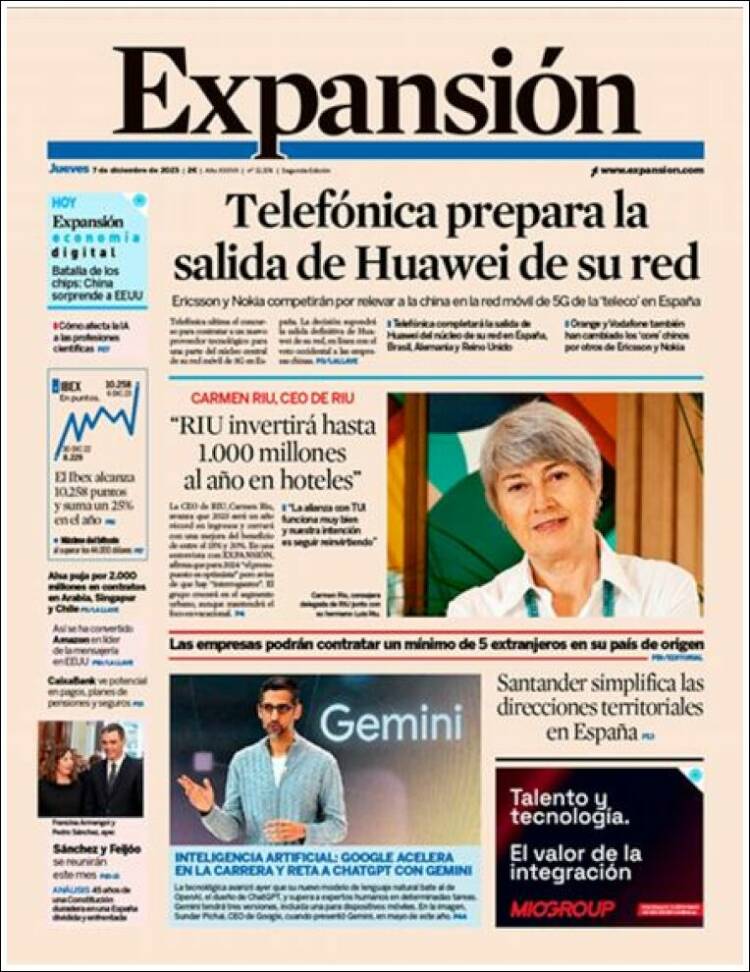 Portada de Expansión (Espa&ntilde;a)