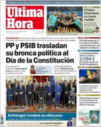 Portada de Última Hora (España)