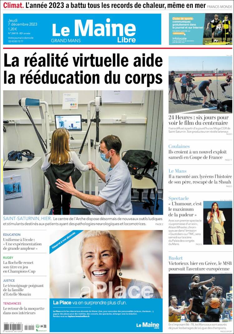 Portada de Le Maine Libre (Francia)