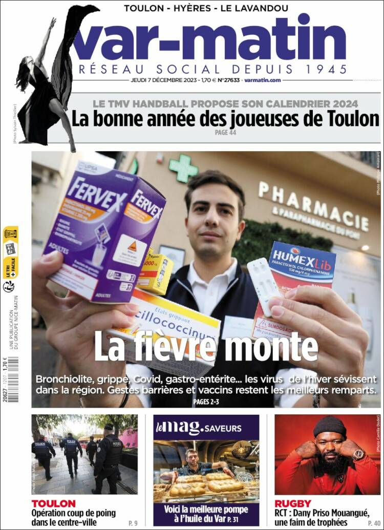 Portada de Var-Matin (Francia)