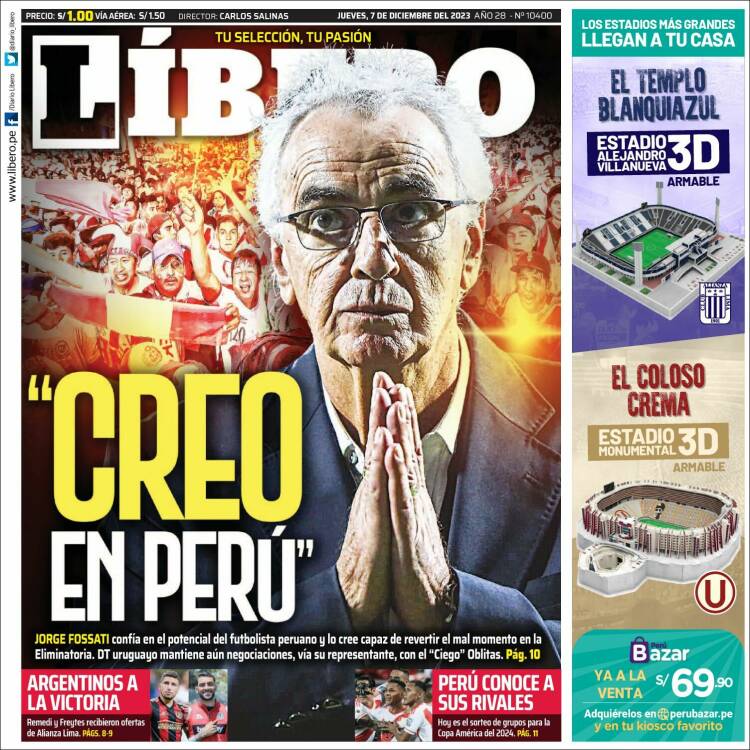 Portada de Líbero (Per&uacute;)