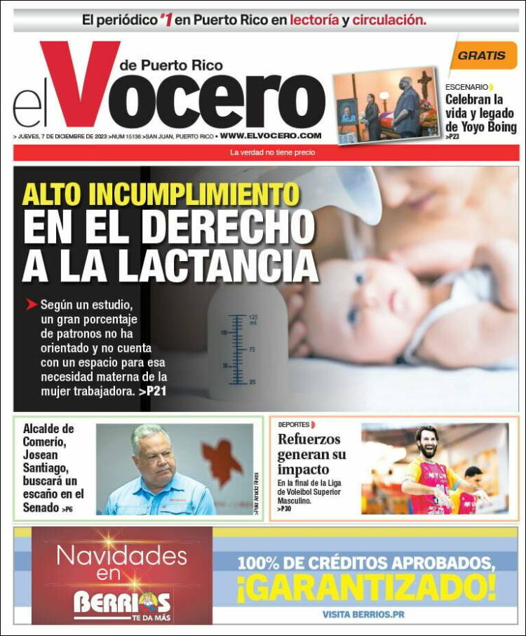Portada de Vocero (Puerto Rico)