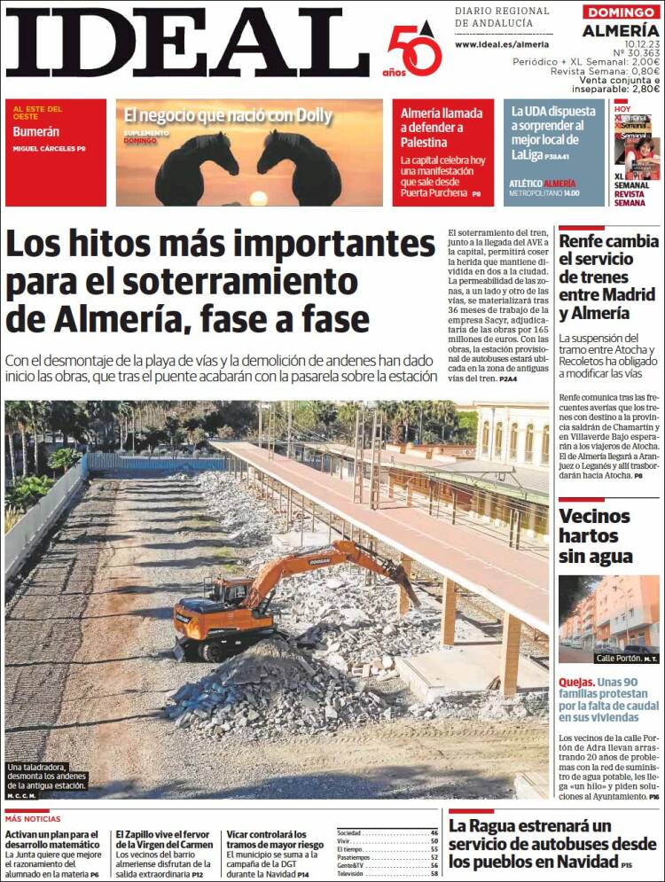 Portada de Ideal Almeria (España)