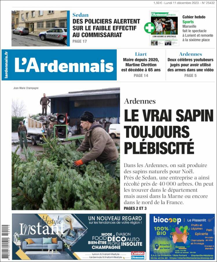Portada de L'Ardenais (Francia)