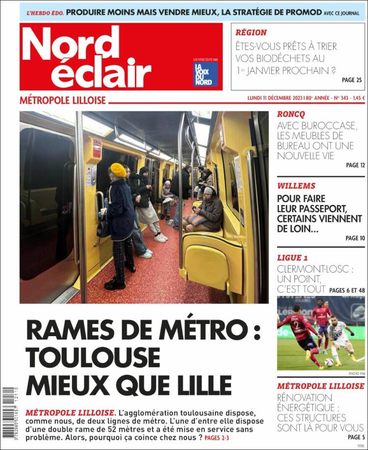 Portada de Nord Éclair (Francia)