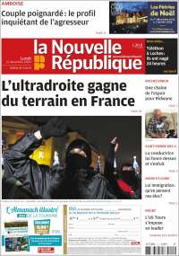 Portada de La Nouvelle Republique (Francia)