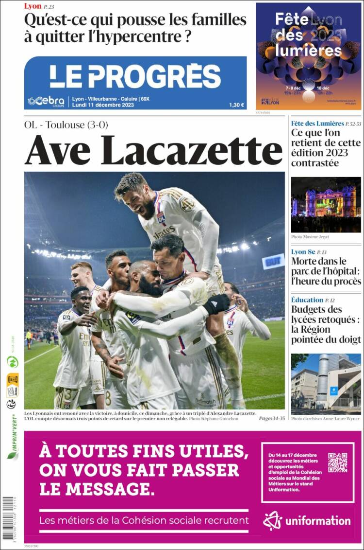 Portada de Progres de Fecamp (Francia)