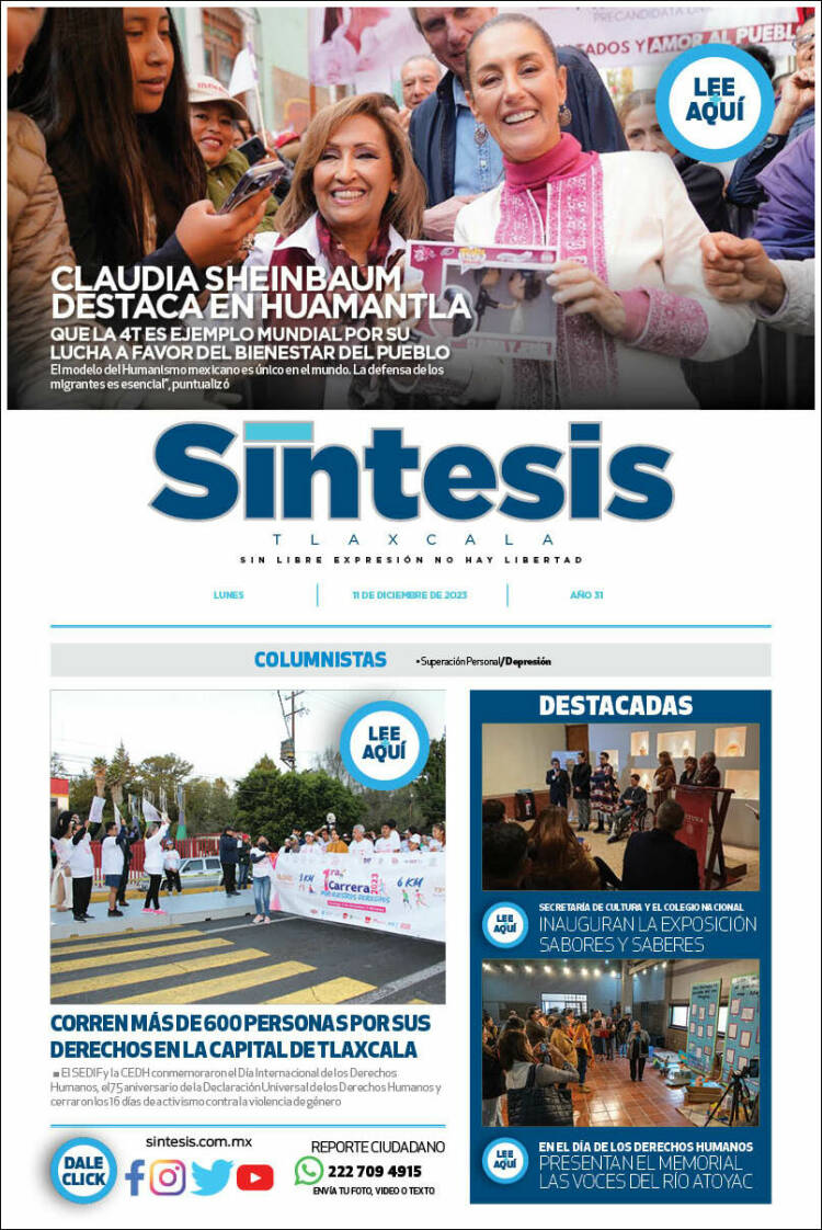 Portada de Síntesis de Tlaxcala (México)