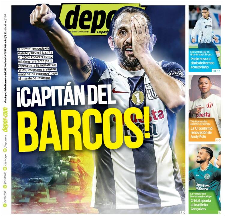 Portada de Depor (Perú)