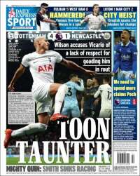 Portada de Express Sport (Reino Unido)