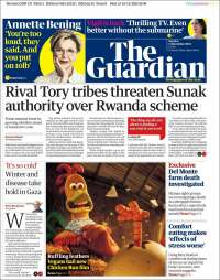 Portada de The Guardian (Reino Unido)