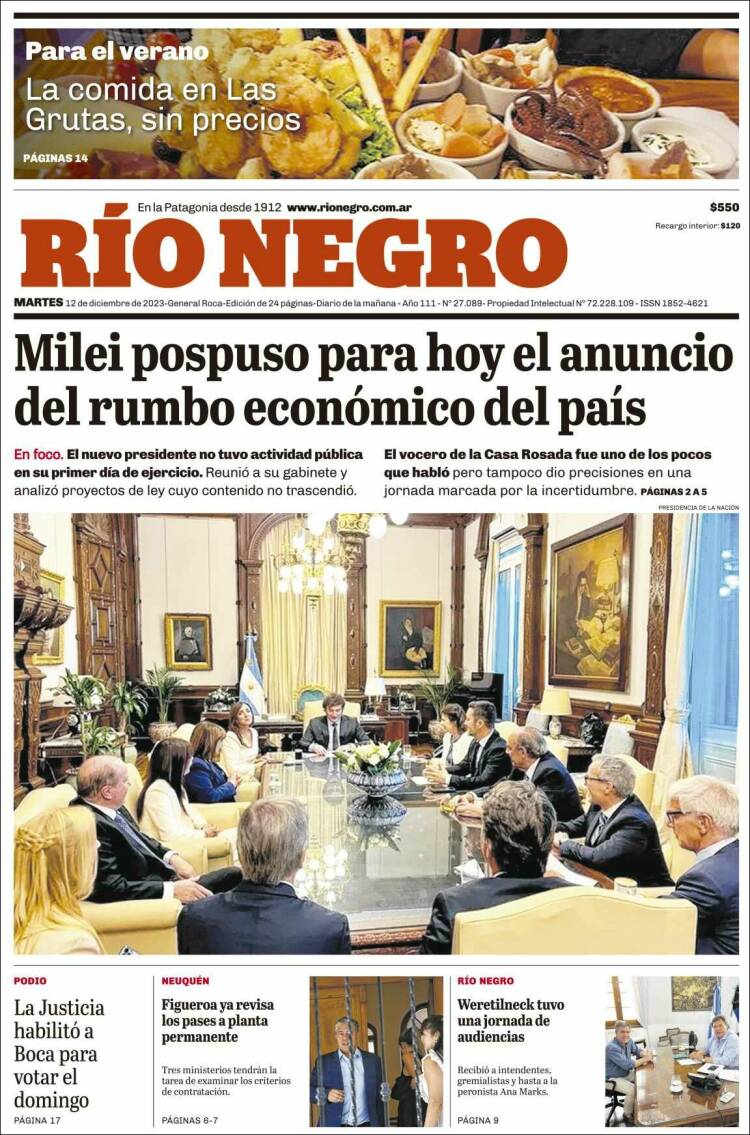 Portada de Rio Negro (Argentina)