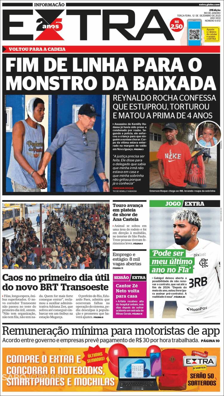 Portada de Extra (Brasil)
