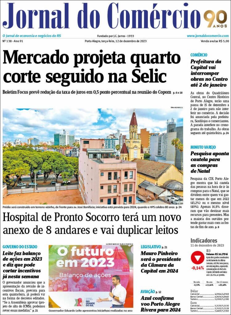 Portada de Jornal do Comércio (Brasil)