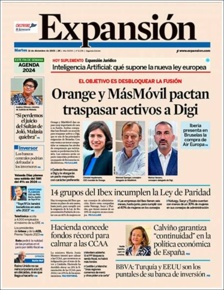 Portada de Expansión (Espa&ntilde;a)