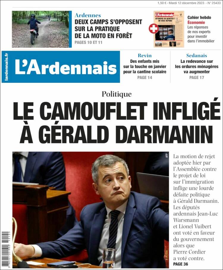 Portada de L'Ardenais (Francia)