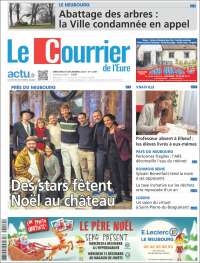 Portada de Le Courrier de l'Ouest (Francia)