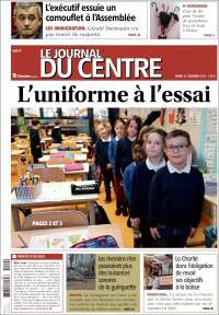 Portada de Le Journal du Centre (Francia)