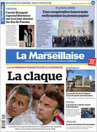 Portada de La Marseillaise (Francia)