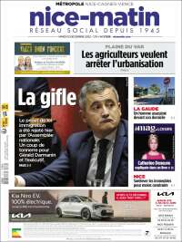 Portada de Nice-Matin (Francia)