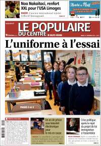 Portada de Le Populaire du Centre (Francia)