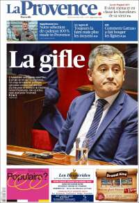 Portada de La Provence (Francia)