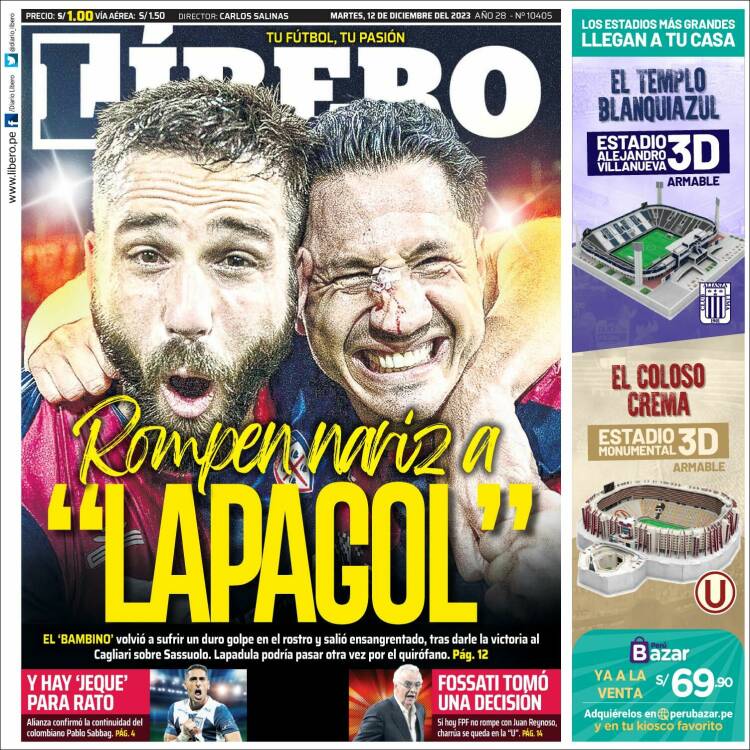Portada de Líbero (Per&uacute;)