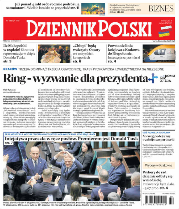 Portada de Dziennik (Polonia)