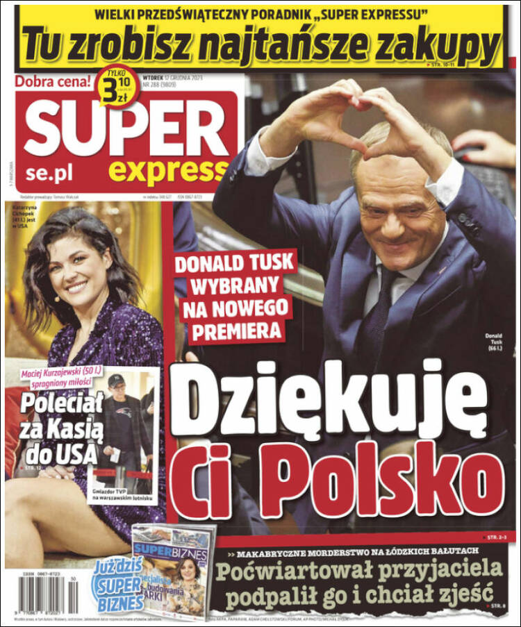 Portada de Super Express (Polonia)