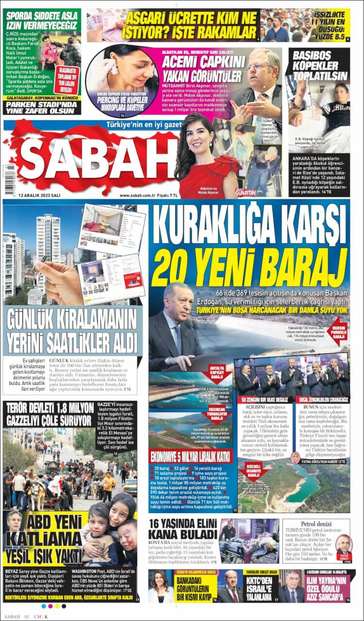 Portada de Sabah (Turqu&iacute;a)