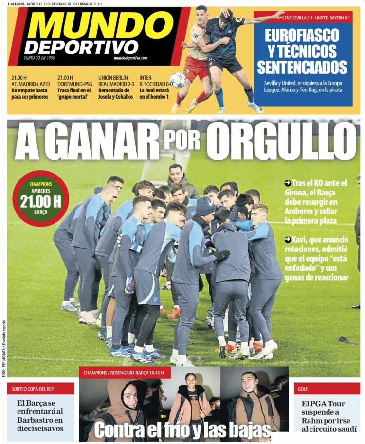 Portada de El Mundo Deportivo (España)