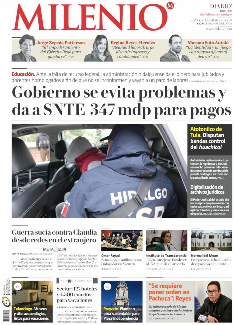 Portada de Milenio de Hidalgo (México)